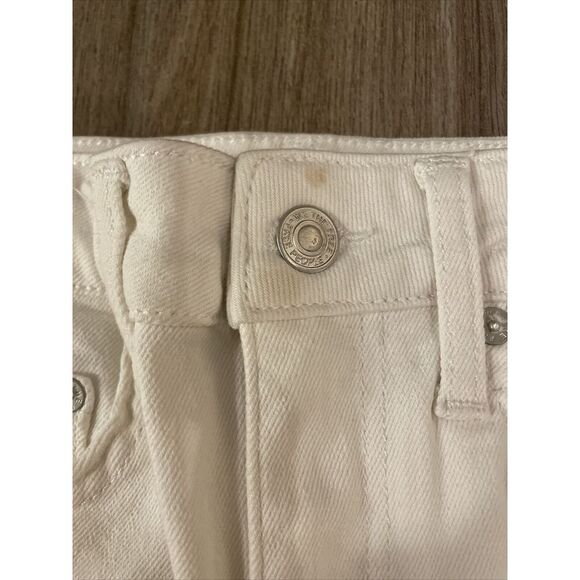 We The Free People Skinny Jeans Size 24 Mid Rise‎ In White Color MSRP $78 - Picture 7 of 13